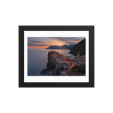 Framed poster Vernazza