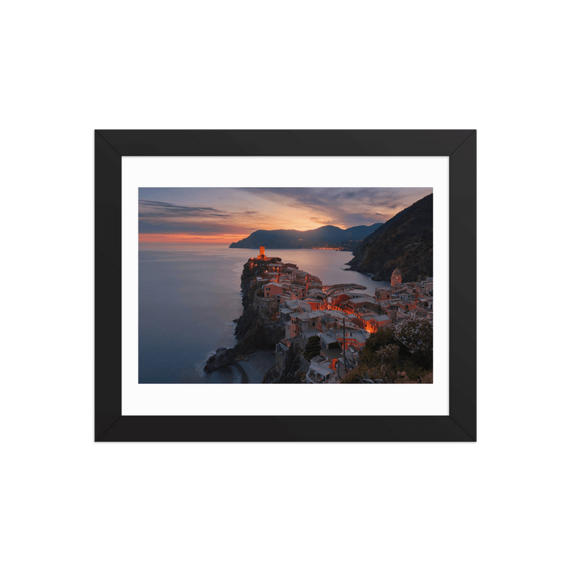 Framed poster Vernazza